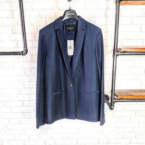 LAFAYETTE 148 Samson Sanctuary Cloth Blazer Navy